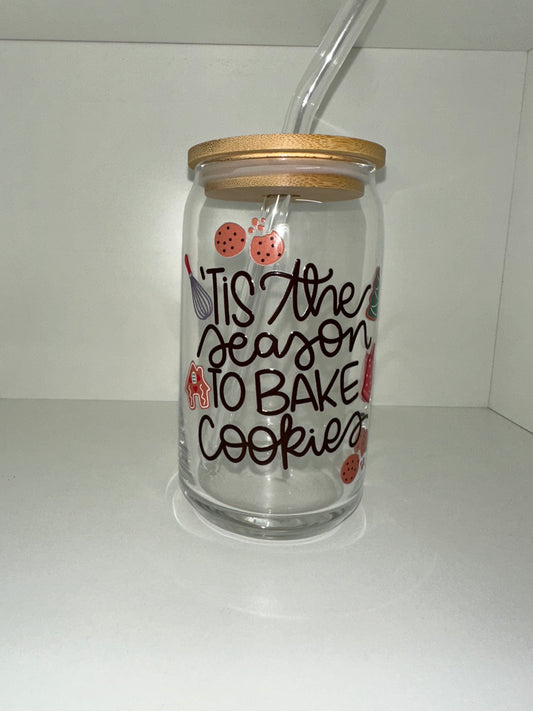 16 oz Libby Cup with tis the season design